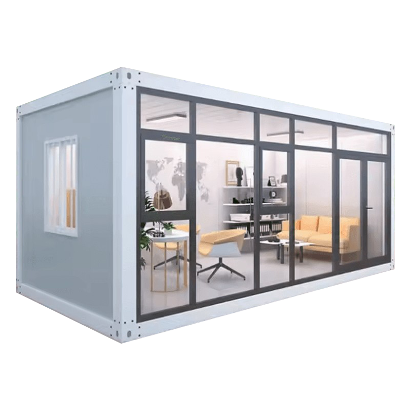 خانه کانتینری پیش ساخته اکستنشن اتاق آفتاب تک لایه شیشه ای در فضای باز